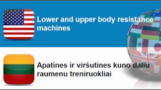 Learn Lithuanian = Topic = Aerobic training equipment