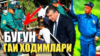 ГАИ ПАРОТ БЎЛДИ! Қочиб Кетворди. Ўзбек Қизлари Эса...
