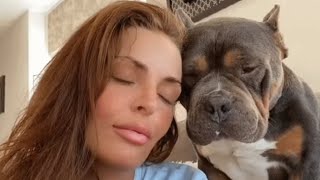 Sweetest dog had a sad start to life. Then he discovered love and massages.