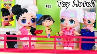 Toy Hotel New Luggage Playset | LOL SURPRISE Fun Toys + Dolls for Kids | ToyEggVideos