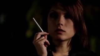 Smoking woman in pantyhose - 4