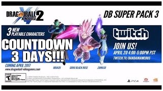 DRAGON BALL XENOVERSE 2 DLC 3 RELEASE DATE (COUNTDOWN 3 DAYS!)