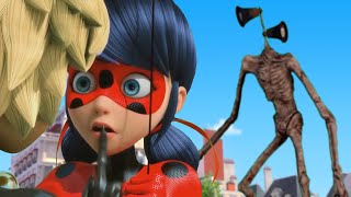 MIRACULOUS and SIREN HEAD, Ladybug and Cat Noir, Hawk Moth | SEASON 4 FANMADE
