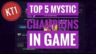 TOP 5  Mystic Champions in MCOC - June 2019!