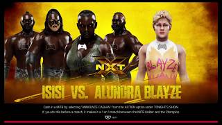 Isisi with The Nation Of Domination Vs Alundra Blayze - Rivalry Match NXT