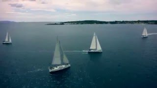 Регата Кабестан Хорватия 2016, зарисовки с воздуха.