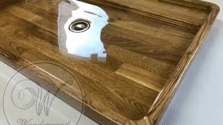Lavabo de madera.