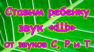Постановка звука _Ш_ от звуков С, Р и Т у ребенка. (11.17г) Семья Бровченко.