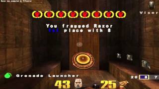 Quake 3 Nightmare Humiliation only Gauntlet Q3DM13 60fps