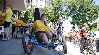На Велодні у Житомирі вперше відбувся конкурс незвичних велосипедів - Житомир.info