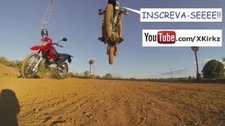 XR 250 Tornado amarela - Uma moto, uma câmera e um gato!