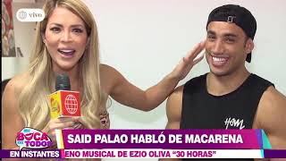 Macarena Vélez respondió a Said Palao por calificarla de "engreída"