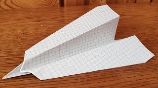Оригами самолёт, далеко и долго летающий #1. Origami plane, far and long flying #1.