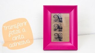 Como transferir fotos a cinta adhesiva y decorar// BigCrafts