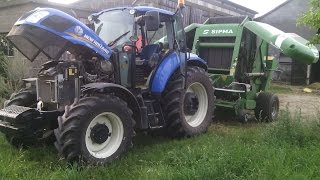 Sianokosy 2014 cz.2 new holland t5 105 /sipma PZ 1832 / krone swadro