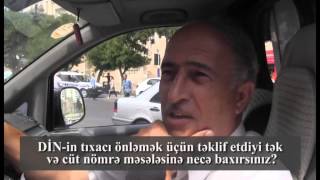 DİN-in tıxacı önləmək üçün təklif etdiyi tək və cüt nömrə məsələsinə necə baxırsınız?