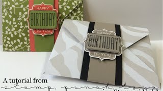 Simple Giftcard Holder - using the Envelope Punch Board