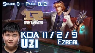 RNG Uzi EZREAL vs DRAVEN ADC - Patch 8.12 KR Ranked