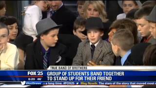 Group of students band together to stand up for their friend