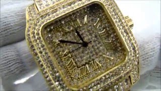 Iced Out Hip Hop Fashion Men Watch