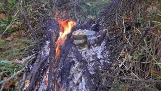 Одиночный поход на таёжную реку, ловля хариуса. /4 часть/