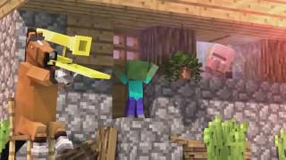 Мультики в Minecraft   КОГДА СТИВА НЕТ ДОМА Мульт,Анимация   YouTube 360p