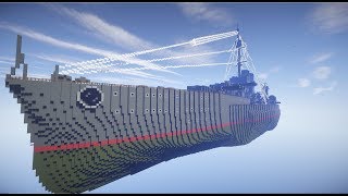 Minecraft Timelapse - Biggest Redstoneship ever - Warship Cinematic | Ersatzmonarch + DOWNLOAD
