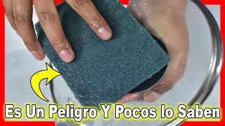 Muy Pocos Saben los Peligros de Usar Esponjas de Cocina ¡CUIDADO!