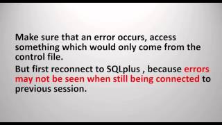 Restore control file from backup after loss of all control files