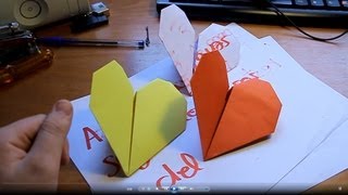 Papiroflexia - Cómo hacer un corazón