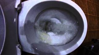 Смыв унитаза Jika Zeta (замедленная съемка)