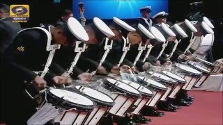 Drummer's line Indian Naval Band...