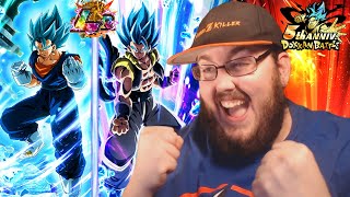 LR GOGETA BLUE & VEGITO BLUE SUPER ATTACKS & TRANSFORMATION (DBZ Dokkan Battle) REACTION!!!