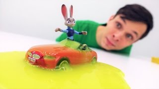 Самая грязная машина! Зверополис и игра в машинки.