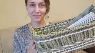 Плетем сундучок из газетных трубочек 5! Крышка! Запись  трансляции!