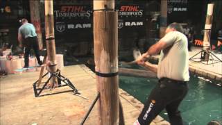 2012 US Championships - Springboard Chop Lumberjack Competition