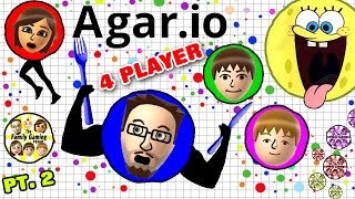 EATING EACH OTHER! AGAR.IO 4 Player FGTEEV Battle! Duddy vs. Family (Multiplayer Gameplay)