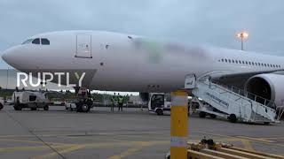 UK: Charter passenger flight from Kabul lands at central England airport