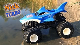 Hot Weels Большие Monster Truck Акула и Дракон. Nick Turbo обзор игрушечных машин для детей
