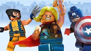 Лего Мультики: Тор Логан Росомаха и Капитан Америка Марвел Детские песенки LEGO MARVEL