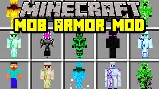 Minecraft MOB ARMOR MOD! | CRAFT ARMOR TO BECOME POWERFUL MOBS! | Modded Mini-Game