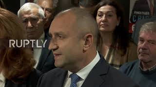 Bulgaria: "Already clear there will be a second ballot" - incumbent Pres Radev on pres elex