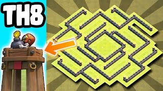 TH8 BASE WITH BOMB TOWER | TH8 FARMING BASE | OCTOBER UPDATE COC