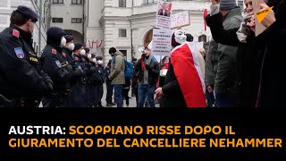 #Austria: scoppiano risse dopo il giuramento del cancelliere Nehammer