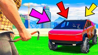УКРАЛ БЫСТРЫЙ ВНЕДОРОЖНИК TESLA CYBER TRUCK ! - НОВАЯ БИТВА ВОРОВ В GTA 5 ONLINE