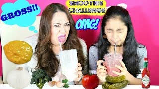 Smoothie Challenge!! With Mommy-Extreme Gross Food Challenge | B2cutecupcakes