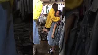 strong girl one arm lift