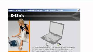 instalacion de driver Wireless  150 USB Adaptador D-Link DWA -- 125