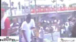 T-pain playing Here im live on drums