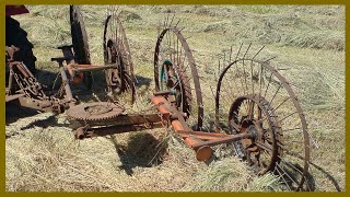Грабли из мотоциклетных колес. Самоделки для минитрактора.